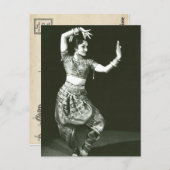 Klassieke Indische danser Briefkaart (Voorkant / Achterkant)