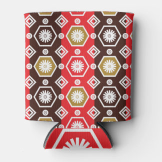 Klassieke Indonesische batik: Plant motief Elegant Blikjeskoeler