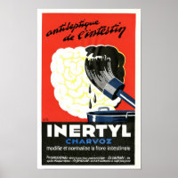 Klassieke Inertyl Charvoz Franse medische poster k