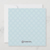 Klassieke Initiaal Baby Boy Aankondiging (Achterkant)