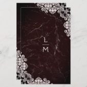 Klassieke Initialen bruiloft (Voorkant / Achterkant)