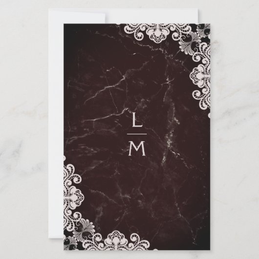 Klassieke Initialen bruiloft (Voorkant)