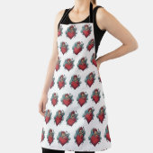 Klassieke Inkt Schorten: Hart en Cupido Collectie Schort (Insitu)