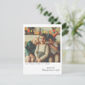 Klassieke Instant Foto - Herfstbladeren Slinger Feestdagenkaart (Staand voorkant)