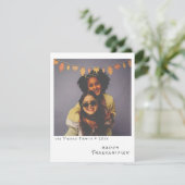 Klassieke Instant Foto - Herfstbladeren Slinger He Feestdagenkaart (Staand voorkant)
