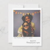 Klassieke Instant Foto - Herfstbladeren Slinger He Feestdagenkaart (Voorkant)