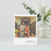 Klassieke Instant Foto - Nagebootste Foliebladeren Feestdagenkaart (Staand voorkant)