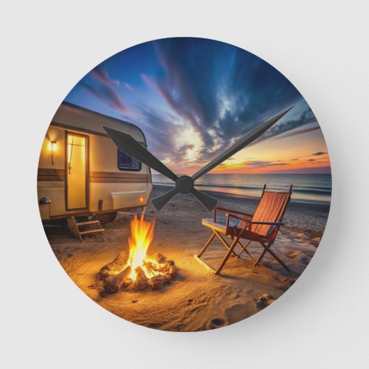 Klassieke Interieur Home Klok "Camping Style" (Voorkant)
