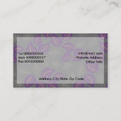 Klassieke interieur Visitekaartjes. Visitekaartje (Achterkant)