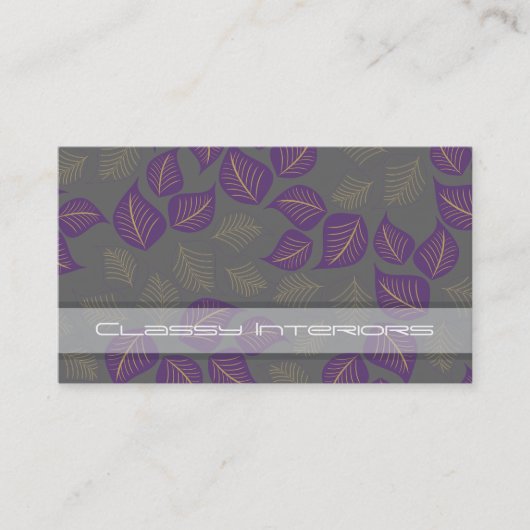 Klassieke interieur Visitekaartjes. Visitekaartje (Voorkant)