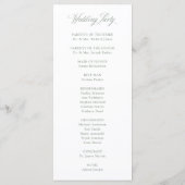 Klassieke Italiaanse elegantie en witte salie | Br Programmakaart (Achterkant)