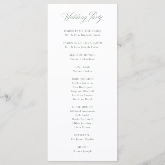 Klassieke Italiaanse elegantie en witte salie | Br Programmakaart (Achterkant)