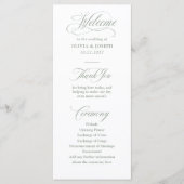 Klassieke Italiaanse elegantie en witte salie | Br Programmakaart (Voorkant)