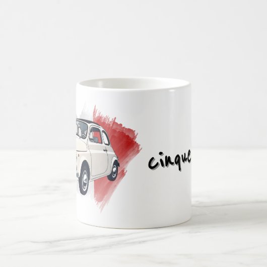 Klassieke Italiaanse Fiat 500 Koffiemok (Center)