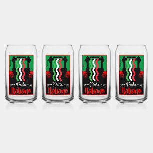 Klassieke Italiaanse Pasta Keuken Gift Blikvorm Glas