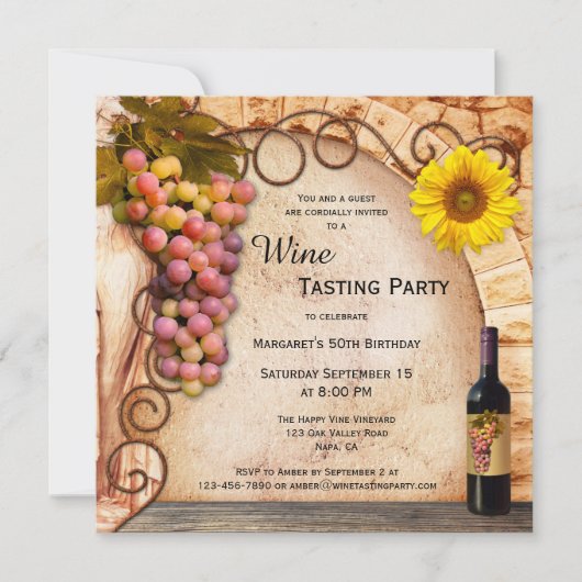 Klassieke Italiaanse uitnodiging voor het testen v (Voorkant)