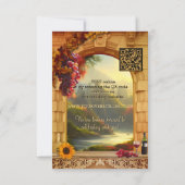 Klassieke Italiaanse wijnmakerij of wijngaard RSVP (Achterkant)