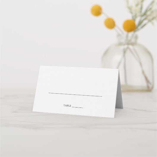 Klassieke Ivoor Bruiloft Plaatskaartje (Voorkant)