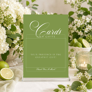 Klassieke Ivory Groene Kaarten & Cadeaus Huwelijks