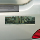 Klassieke jacht bumpersticker (Op auto)