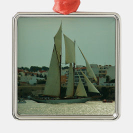 Klassieke jacht metalen ornament