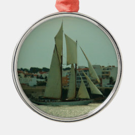 Klassieke jacht metalen ornament