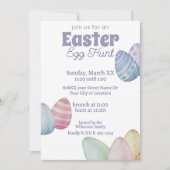 Klassieke jacht op paaseieren kaart (Voorkant)