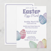 Klassieke jacht op paaseieren kaart (Voorkant / Achterkant)