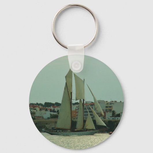 Klassieke jacht sleutelhanger (Voorkant)