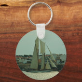 Klassieke jacht sleutelhanger (Voorkant)