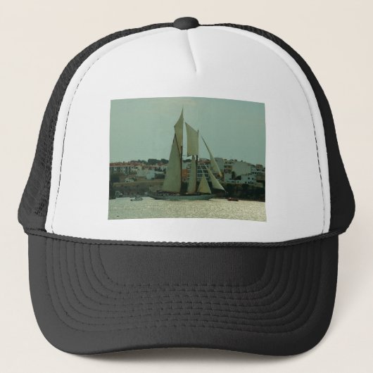 Klassieke jacht trucker pet (Voorkant)