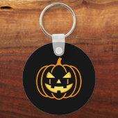Klassieke Jack-O'-Lantern Halloween Sleutelhanger (Voorkant)