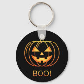 Klassieke Jack-O'-Lantern Halloween Sleutelhanger (Achterkant)