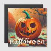 Klassieke Jack-o-Lantern Herfst Bos Scene (Voorkant / Achterkant)