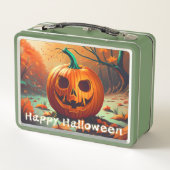 Klassieke Jack-o-Lantern Herfst Bos Scene (Achterkant)
