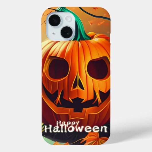 Klassieke Jack-o-Lantern Herfst Bos Scene Case-Mate iPhone Case (Achterkant)