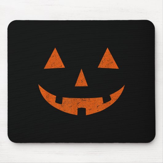 Klassieke Jack o Lantern JackoLantern Pompoen Gezi Muismat (Voorkant)