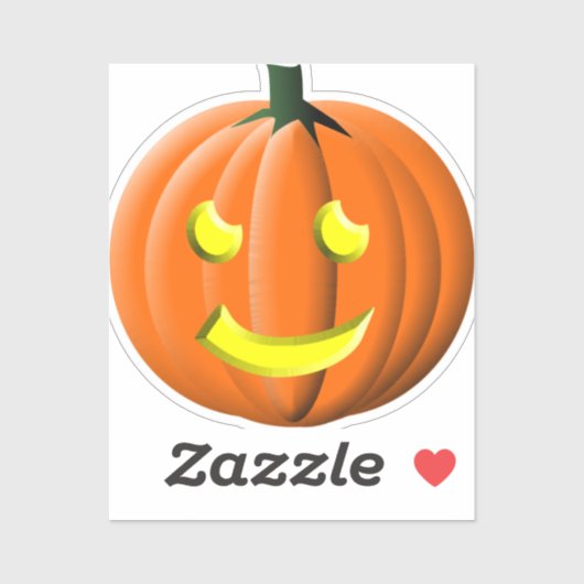 Klassieke Jack-O-Lantern Sticker (Vel)