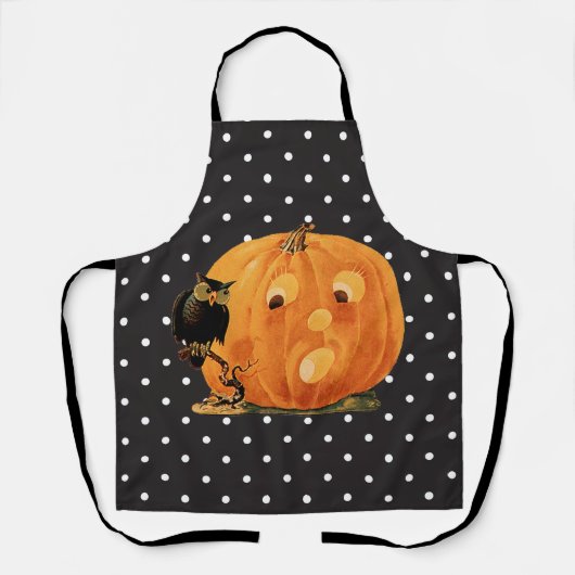 Klassieke Jack O Lantern & Uil  Schort (Voorkant)