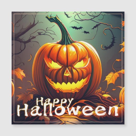 Klassieke Jack-o-Lantern Vleermuizen Verwrongen Bo (Voorkant)