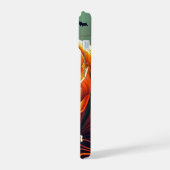 Klassieke Jack-o-Lantern Vleermuizen Verwrongen Bo iPhone 15 Case (Linkerkant)