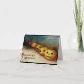 Klassieke Jack O Lanterns Halloween Groeten Kaart (Voorkant)