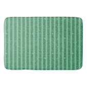 Klassieke Jade Groen Glitter Stijl Verticale Strep Badmat (Voorkant)