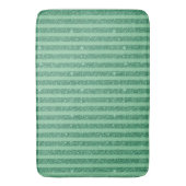 Klassieke Jade Groen Glitter Stijl Verticale Strep Badmat (Voorkant Verticaal)