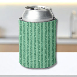 Klassieke jade groene glinsterende stijl verticale blikjeskoeler