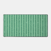Klassieke Jade Groene Glitter Stijl Verticale Stre Bureaumat (Voorkant)