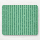 Klassieke Jade Groene Glitter Stijl Verticale Stre Muismat (Voorkant)