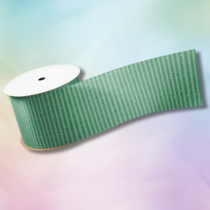 Klassieke Jade Groene Glitter Stijl Verticale Stre Satijnen Lint