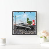 Klassieke Jaguar E Type wandklok (Huis)