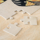 Klassieke japanese legendarische krijger samurai legpuzzel (Zijkant)